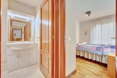 Cama o camas de una habitación en Barañáin by Clabao