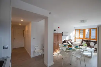 Zona de estar de Rural apartment in the mountains