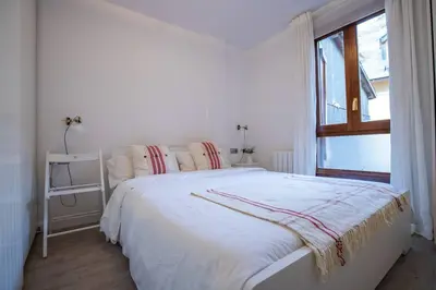 Cama o camas de una habitación en Rural apartment in the mountains