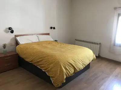 Cama o camas de una habitación en Planta superior en casa de pueblo