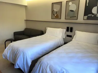 Cama o camas de una habitación en TUEH TUDELA BALCON DE BARDENAS