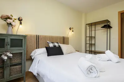 Cama o camas de una habitación en Apartamento Vico