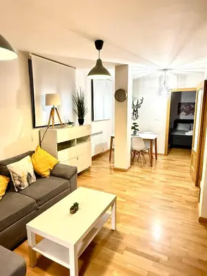 Una cocina o zona de cocina en Apartamento céntrico con garaje