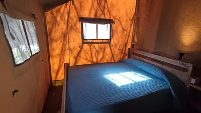 Cama o camas de una habitación en Camping Collegats