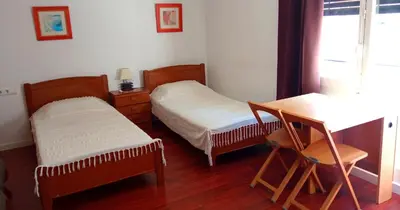 Cama o camas de una habitación en Habitaciones céntricas en Tàrrega
