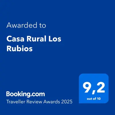 Certificado, premio, señal o documento que está expuesto en Casa Rural Los Rubios