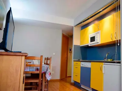 Una cocina o zona de cocina en Apartamentos Candanchu 3000