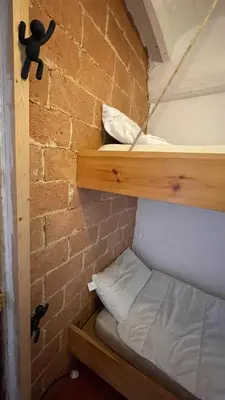 Cama o camas de una habitación en Maison de village proche de Margalef