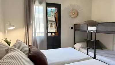 Cama o camas de una habitación en La Posada de Ruba