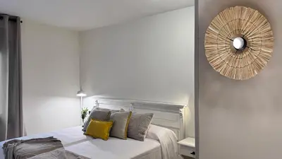 Cama o camas de una habitación en La Posada de Ruba