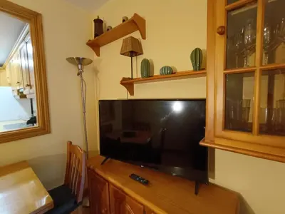 Una televisión o centro de entretenimiento en InmoCyma Montañas mágicas-Benasque