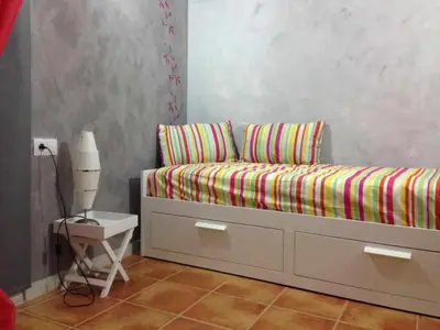 Cama o camas de una habitación en Casa Albana Alacón