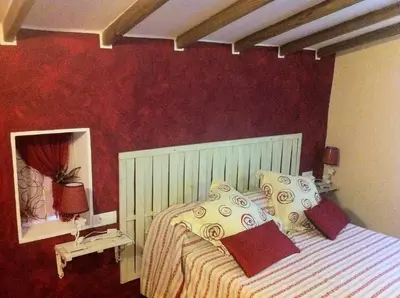 Cama o camas de una habitación en Casa Albana Alacón