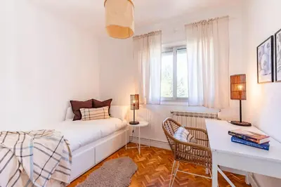 Cama o camas de una habitación en Casa Bombón
