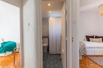 Cama o camas de una habitación en Casa Bombón