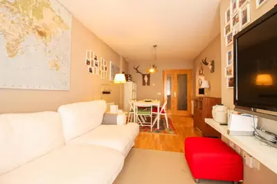 Una televisión o centro de entretenimiento en La Casita del Pirineo