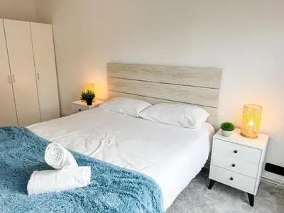 Cama o camas de una habitación en El Aguila Del Pilar ComoTuCasa