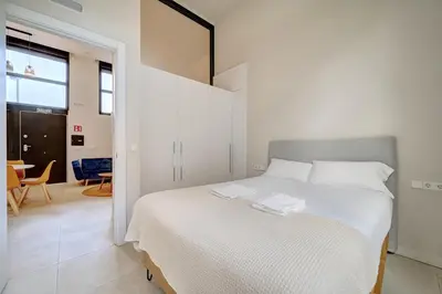 Cama o camas de una habitación en Apartamento El parque de Felisa by Clabao