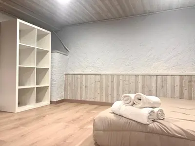 Cama o camas de una habitación en Borda de Paisan - L'Amfitriona