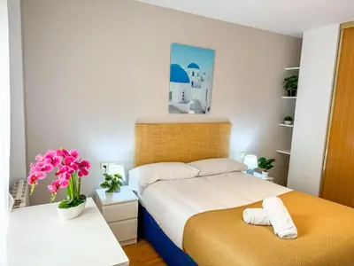 Cama o camas de una habitación en El Tucan del Pirineo ComoTuCasa