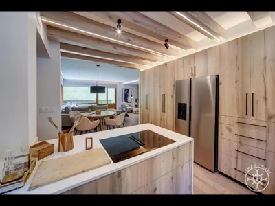 Una cocina o zona de cocina en Casa Araneu en Casarilh
