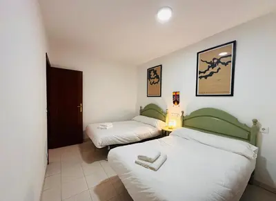 Cama o camas de una habitación en APARTAMENTO LA GORGA