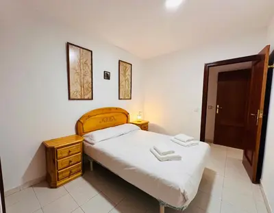 Cama o camas de una habitación en APARTAMENTO LA GORGA
