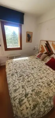 Cama o camas de una habitación en precioso Apartamento con vistas al pico Cerler