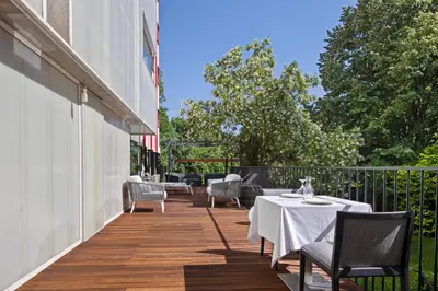 Un balcón o terraza de Hotel Ureder
