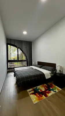 Cama o camas de una habitación en Apartamentos Lamata