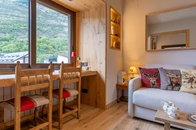 Zona de estar de Apartamento Ruda - en Vielha