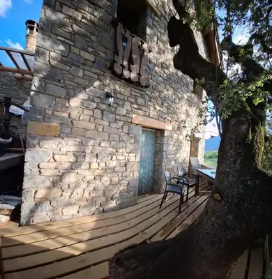 Un balcón o terraza de Casa Guardafuentes de Ordesa ,Casa del Guardés