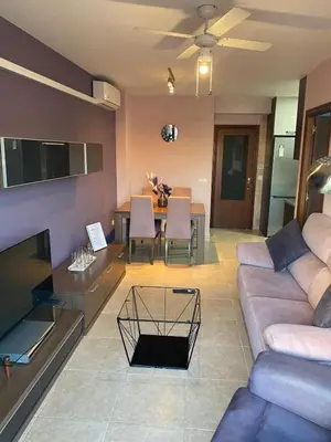 Una televisión o centro de entretenimiento en Apartamento Pilarín