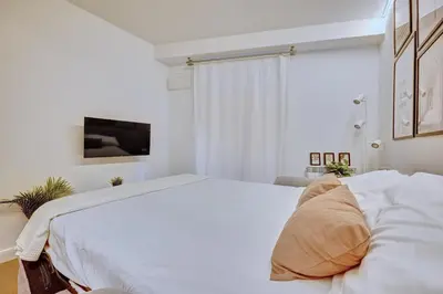 Cama o camas de una habitación en Apartamento Alma de Navarreria by Clabao