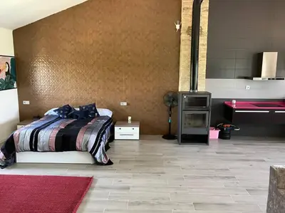 Cama o camas de una habitación en Exclusivo Loft en Zaragoza-2