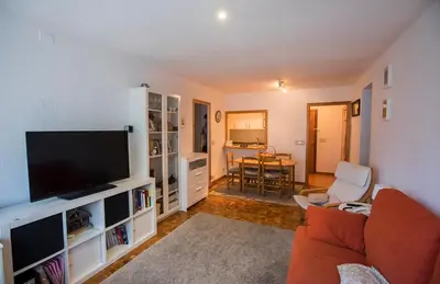 Una televisión o centro de entretenimiento en Baqueira 1500 a pie de pistas