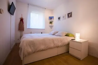 Cama o camas de una habitación en Baqueira 1500 a pie de pistas