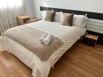 Cama o camas de una habitación en Apartamento en Zaragoza-3
