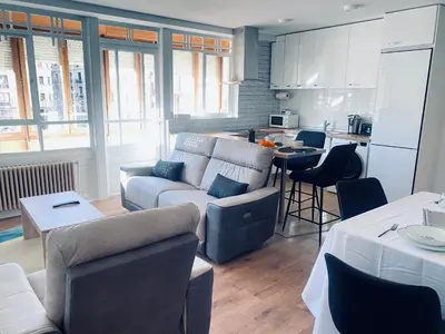 Una cocina o zona de cocina en Mirador a la Plaza