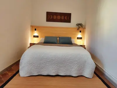 Cama o camas de una habitación en Les Voltes III - stunning 5BD home with panoramic views in hilltop wine village