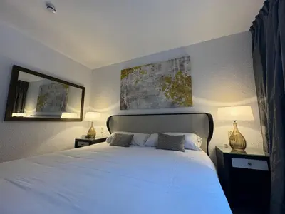 Cama o camas de una habitación en Hotel Valls Valira