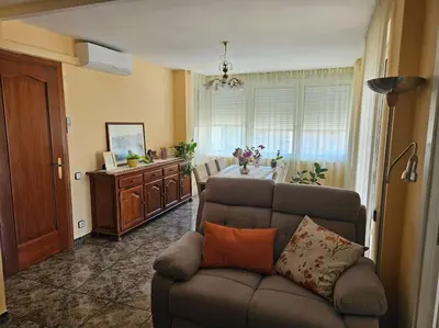 Zona de estar de casa en Alforja
