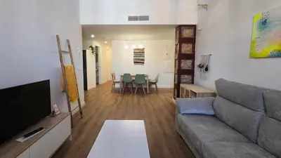 Una televisión o centro de entretenimiento en Apartamentos Almada - calle Alfonso - Plaza SAS