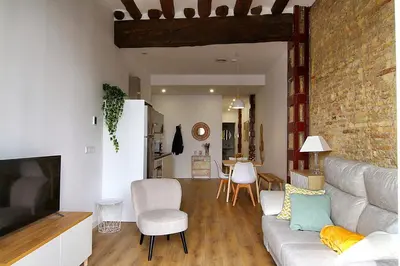 Zona de estar de Apartamentos Almada - calle Alfonso - Plaza SAS