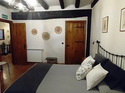 Cama o camas de una habitación en Iturrizar Alojamiento Rural