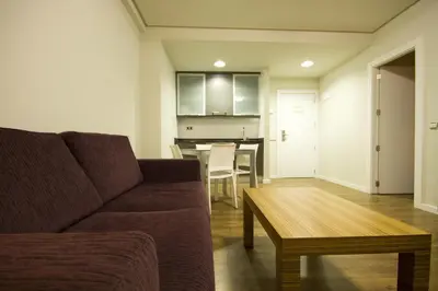 Zona de estar de Hotel y Apartamentos SNÖ Isaba