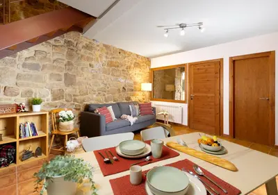 Zona de estar de Patio con barbacoa: disfruta del Matarraña