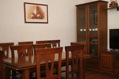 Una televisión o centro de entretenimiento en Casa Alfonso