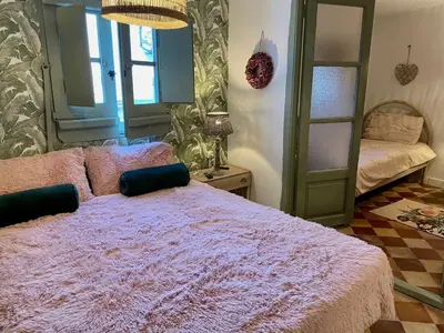Cama o camas de una habitación en Riojania Slow