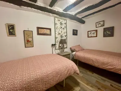 Cama o camas de una habitación en Riojania Slow
